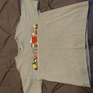 Vintage Snoopy Christmas T-Shirt Charlie Brown Gang